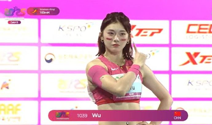 田径亚锦赛女子100米栏决赛：吴艳妮13秒06夺得铜牌